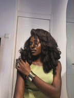 Glueless Luxurious HD Lace Closure With 4C Kinky Edges Pre-cut Wavy Wig