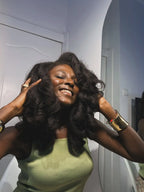 Glueless Luxurious HD Lace Closure With 4C Kinky Edges Pre-cut Wavy Wig