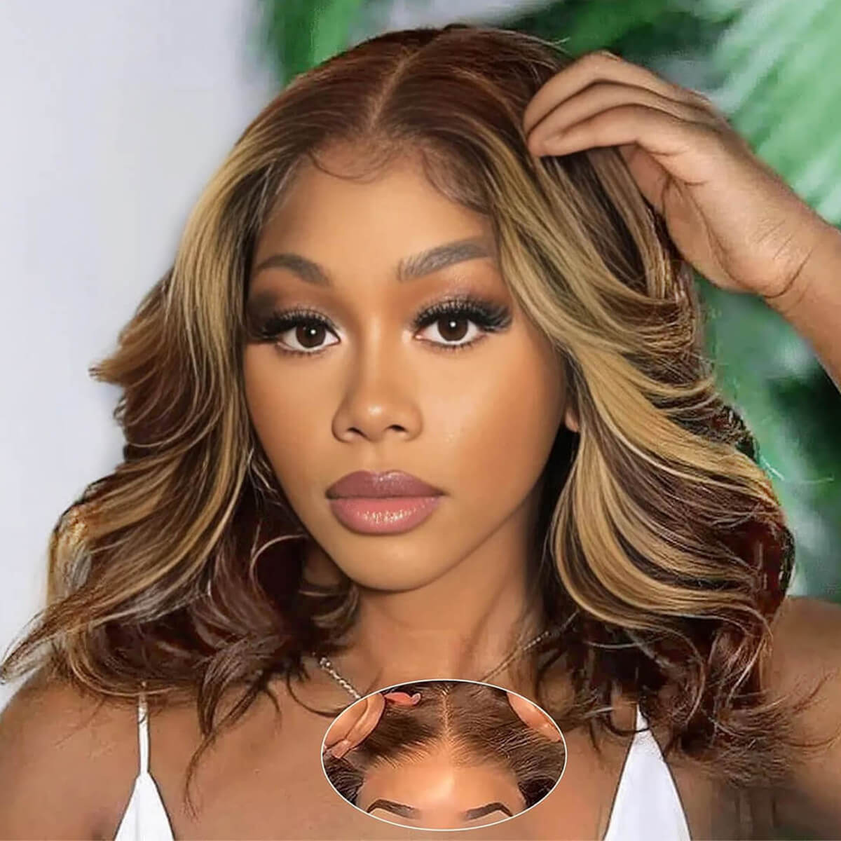 Blonde Highlights Body Wave Wig 13×4 Lace Wigs