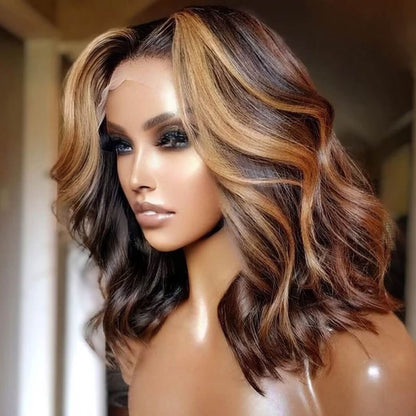 Blonde Highlights Body Wave Wig 13×4 Lace Wigs