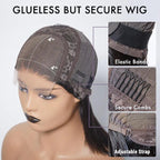 Elle Vane Put On & Go Glueless 5x5 Closure Lace Natural Black Bob WIg