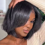 Elle Vane Layer Cut Short Straight Bob 13x4 Lace Frontal Wig
