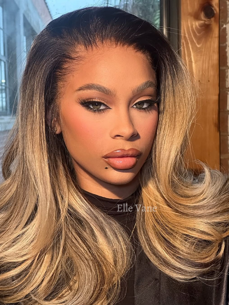 Elle Vane Gradient Blonde Highlights 13x4 Lace Front Wig
