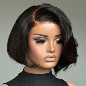 Elle Vane Realistic Lace Glueless Side Parted Bob Wig
