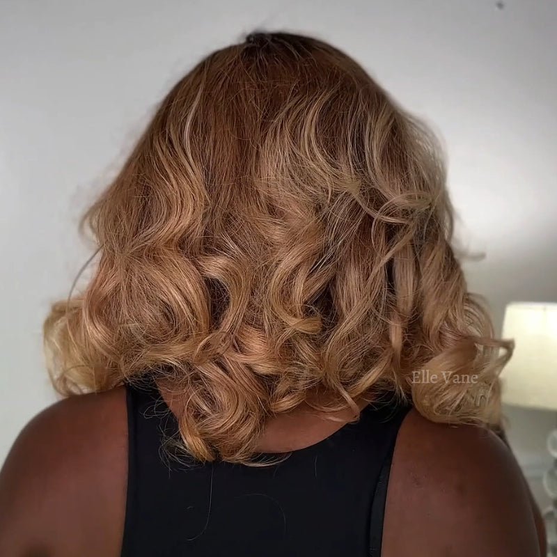 Elle Vane Ombre Blonde and Honey Highlights 13x4 Lace Front Wig