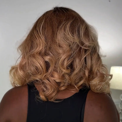 Elle Vane Ombre Blonde and Honey Highlights 13x4 Lace Front Wig