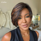 Elle Vane Boss Lady Side Part Layered Pixie Cuts Wig