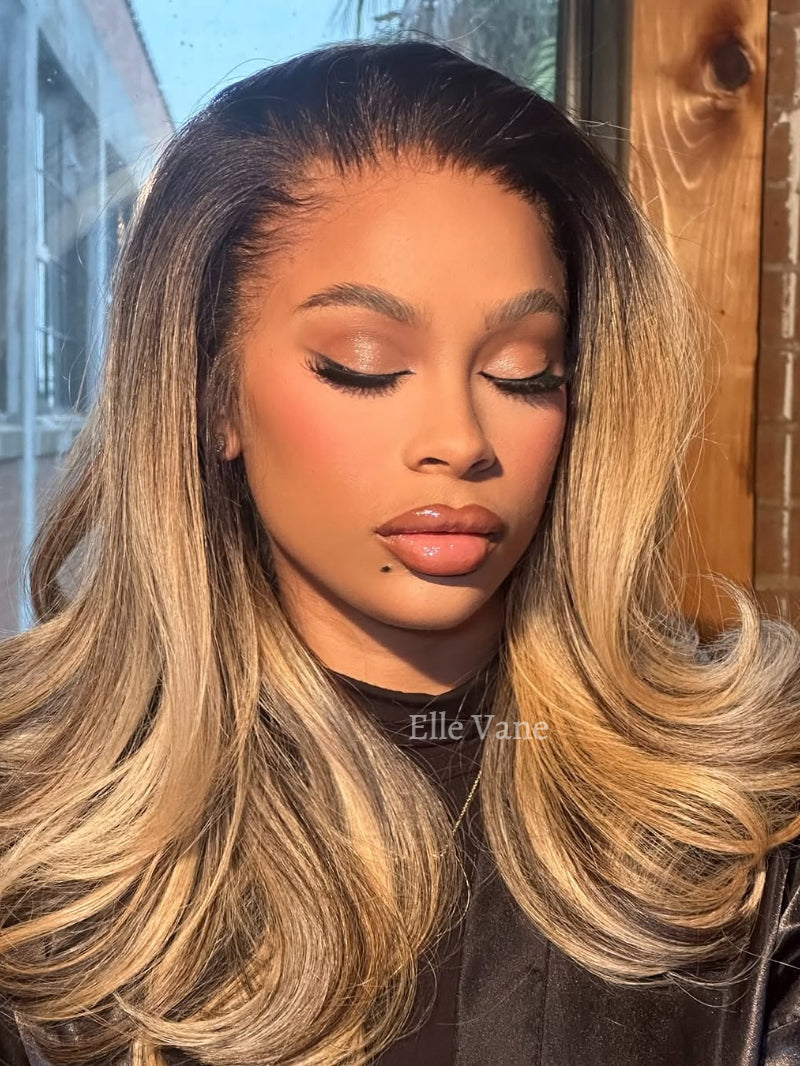 Elle Vane Gradient Blonde Highlights 13x4 Lace Front Wig