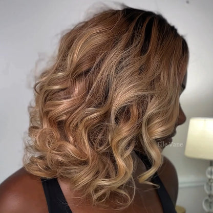 Elle Vane Ombre Blonde and Honey Highlights 13x4 Lace Front Wig
