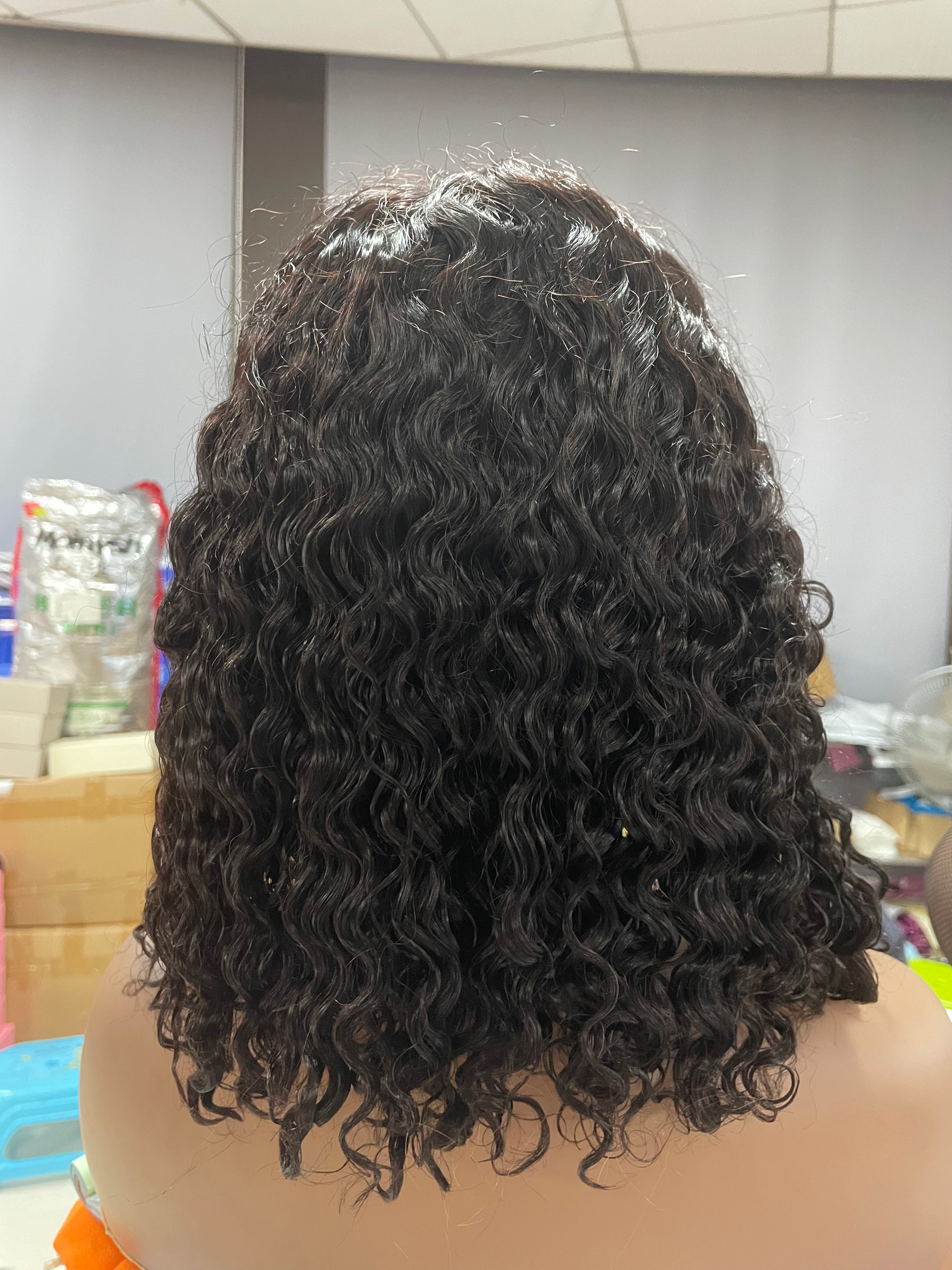 Elle Vane Wear & Go Wig 5x5 Pre Cut Lace Closure 180% Density Glueless Deep Wave Wig