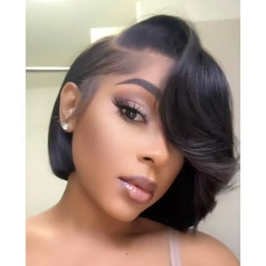 Elle Vane Realistic Lace Glueless Side Parted Bob Wig