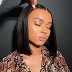 Elle Vane Beginner Friendly Glueless Silky Blunt 5x5 Lace Bob Wig