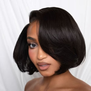 Elle Vane Realistic Lace Glueless Side Parted Bob Wig