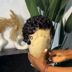 Elle Vane Full Lace Finger Wave Short Pixie Human Hair Wig