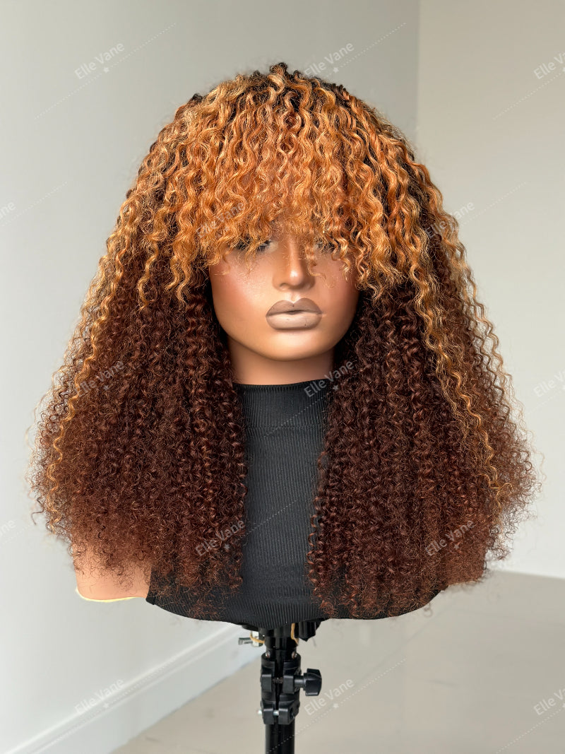 Elle Vane Brown and Blonde Bangs Wig