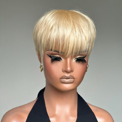 Elle Vane Pixie Cut Glueless Wig with Bangs