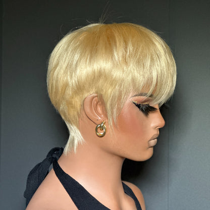 Elle Vane Pixie Cut Glueless Wig with Bangs