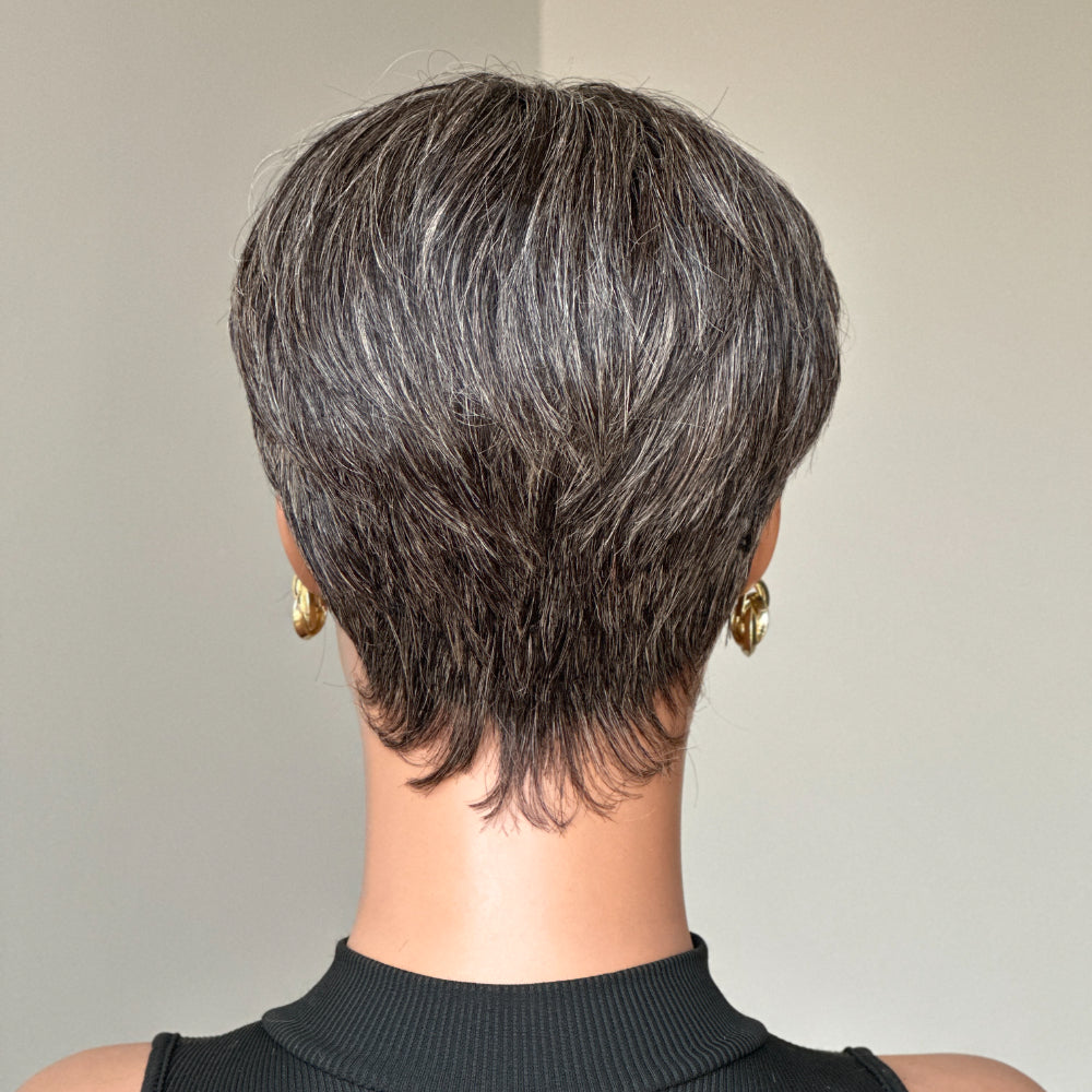 Elle Vane Pixie Cut Glueless Wig with Bangs