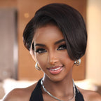 Elle Vane Brown Highlight Boss Lady 13x4 Lace Bob Wig
