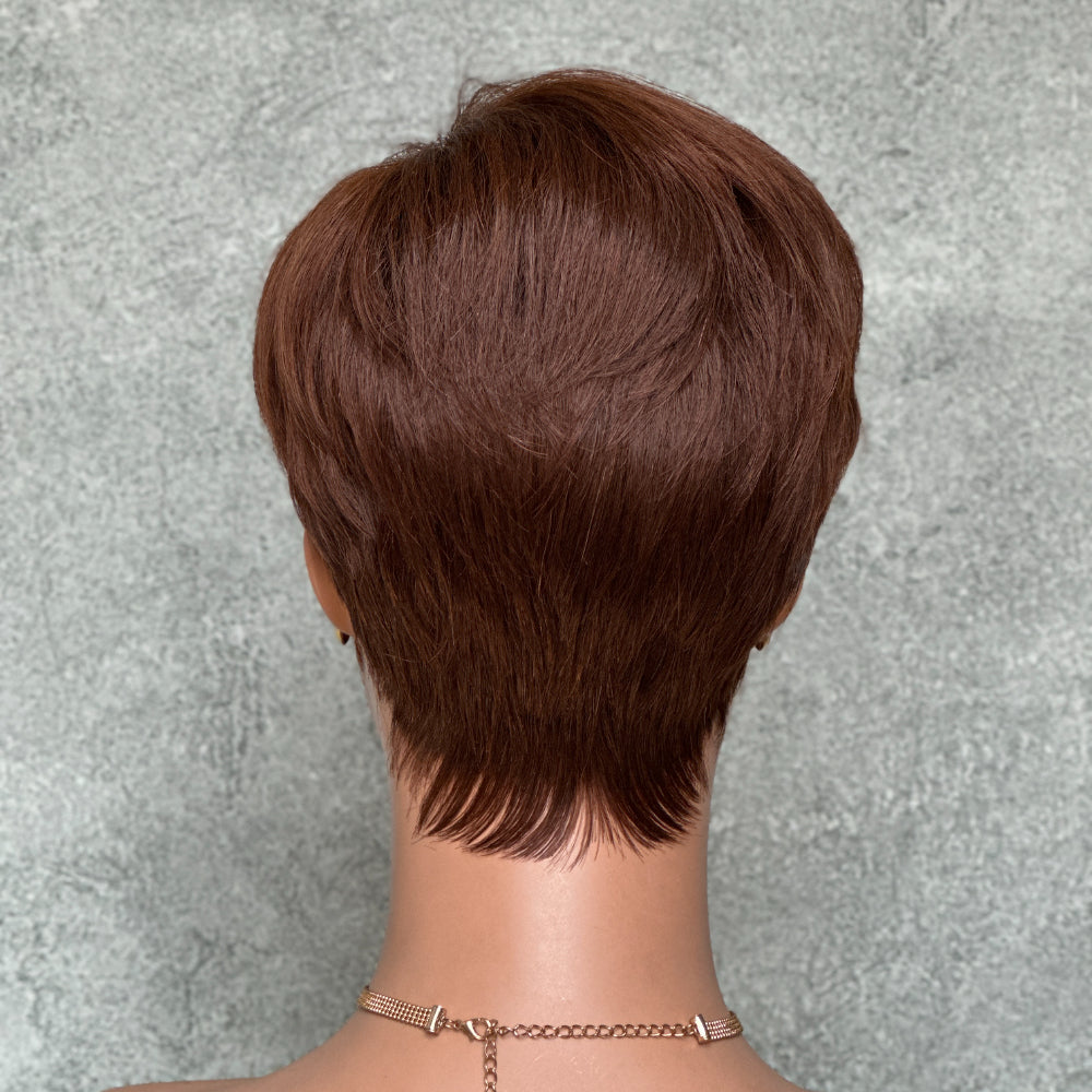 Elle Vane Pixie Cut Glueless Wig with Bangs