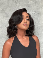 5x5 Layers Fluffy Natural Black Bob Wig