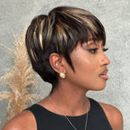 Elle Vane Pixie Cut Glueless Wig with Bangs