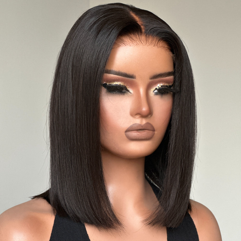 Elle Vane Beginner Friendly Glueless Silky Blunt 5x5 Lace Bob Wig