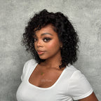 Elle Vane Black Free Side Parting Water Wave Wig