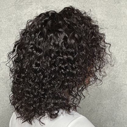 Elle Vane Black Free Side Parting Water Wave Wig