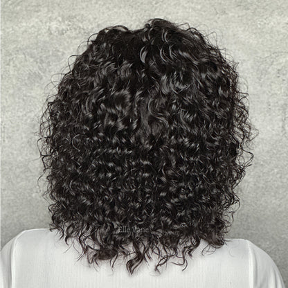 Elle Vane Black Free Side Parting Water Wave Wig