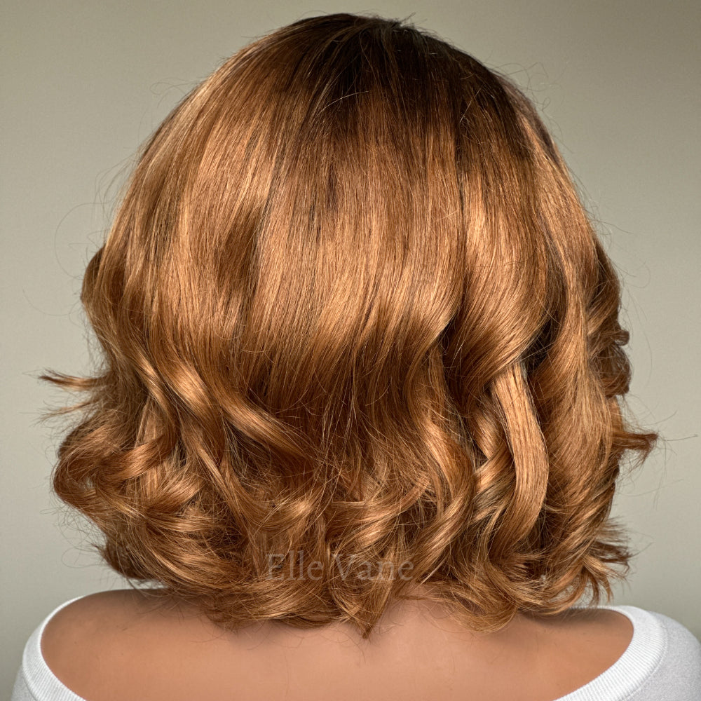 Elle Vane Gradient Blonde Layered Bob 13x4 Lace Front Wig