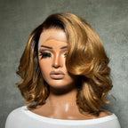 Elle Vane Gradient Blonde Layered Bob 13x4 Lace Front Wig
