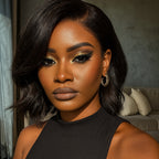 Elle Vane Natural Black Side Bangs Wig