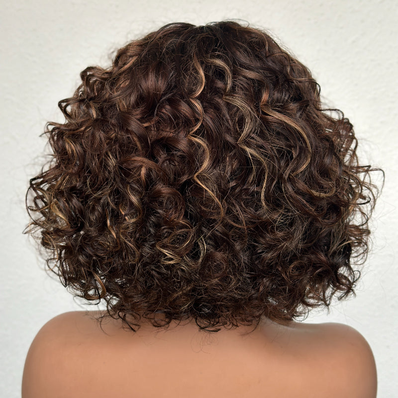 Elle Vane Glueless Middle-parted Blonde Highlights 5x5 Lace Wig