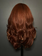 Elle Vane Reddish brown Side Part Layer 13x4 Lace Front Wig