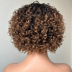 Put on & Go Gradient Curly Bob Wig