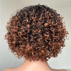 Put on & Go Gradient Curly Bob Wig