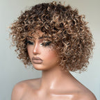 Put on & Go Gradient Curly Bob Wig