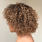 Put on & Go Gradient Curly Bob Wig
