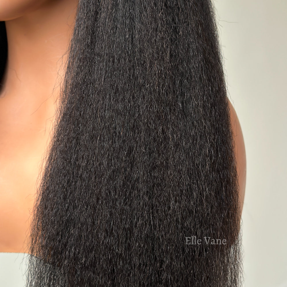 Elle Vane Kinky Edges 13x4 HD Lace Front Kinky Straight Wig