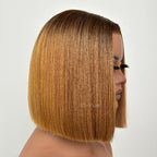 Elle Vane Adjustable Cap Virgin Hair Straight Bob HD Lace Wig