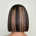 Elle Vane Adjustable Cap Virgin Hair Straight Bob HD Lace Wig