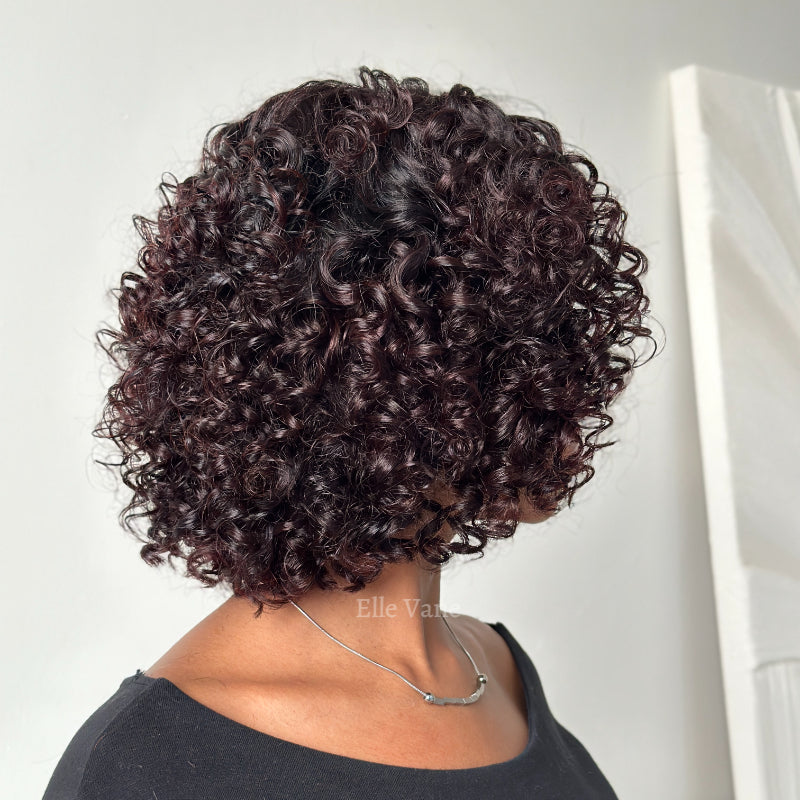 Elle Vane Reddish Brown Glueless Curly 5x5 Lace Wig