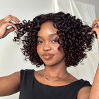 Elle Vane Reddish Brown Glueless Curly 5x5 Lace Wig