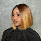 Elle Vane Gradient Honey Blonde 5x5 Lace Bob Wig