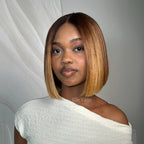 Elle Vane Gradient Honey Blonde 5x5 Lace Bob Wig