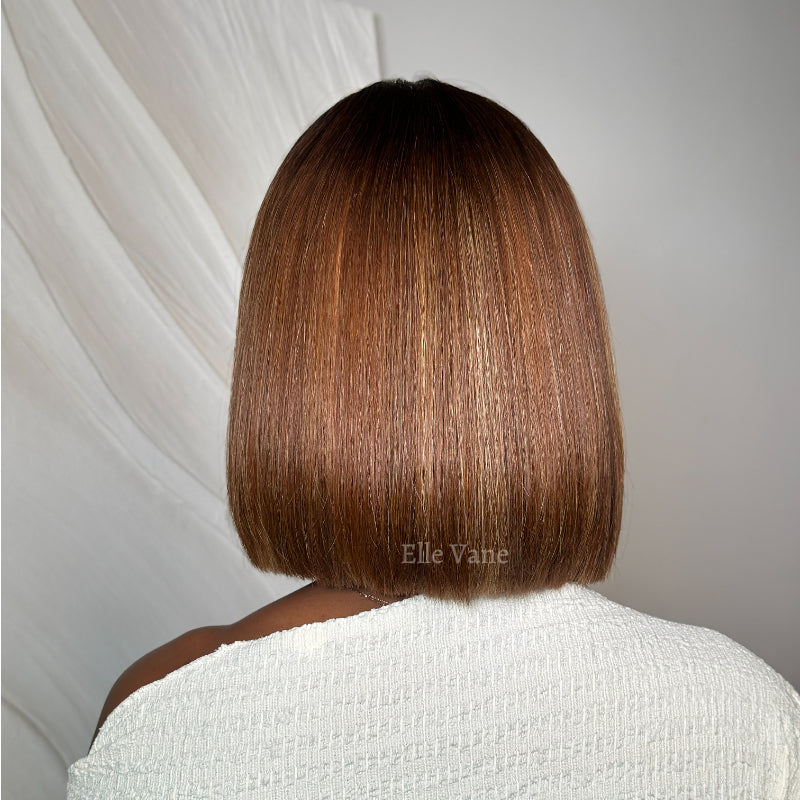 Elle Vane Gradient Honey Blonde 5x5 Lace Bob Wig