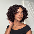 Elle Vane Reddish Brown Glueless Curly 5x5 Lace Wig