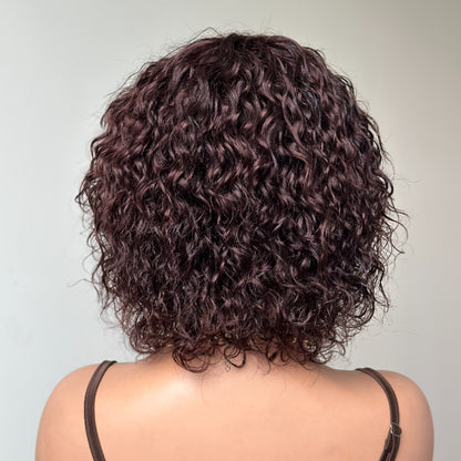 Elle Vane Put On & Go Dark Brown Curly Wig