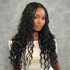 Elle Vane Full Lace Knotless Boho Curls Braided Invisi Drawstring Wig